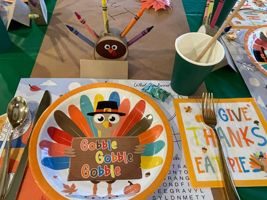 Kids Thanksgiving Table