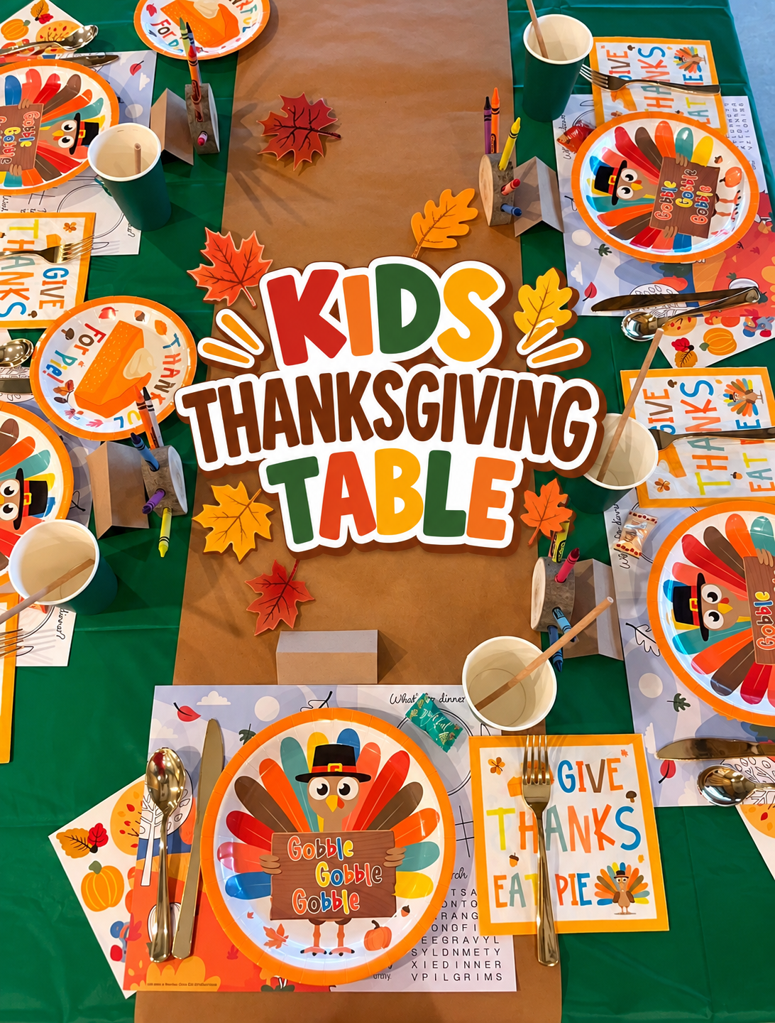 Kids Thanksgiving Table