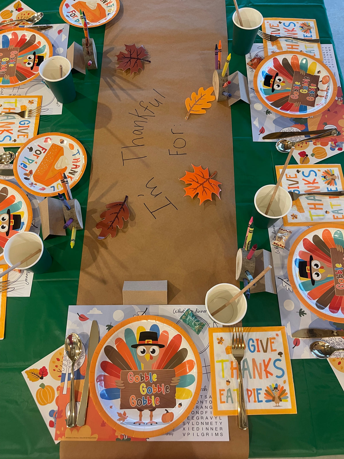 Kids Thanksgiving Table