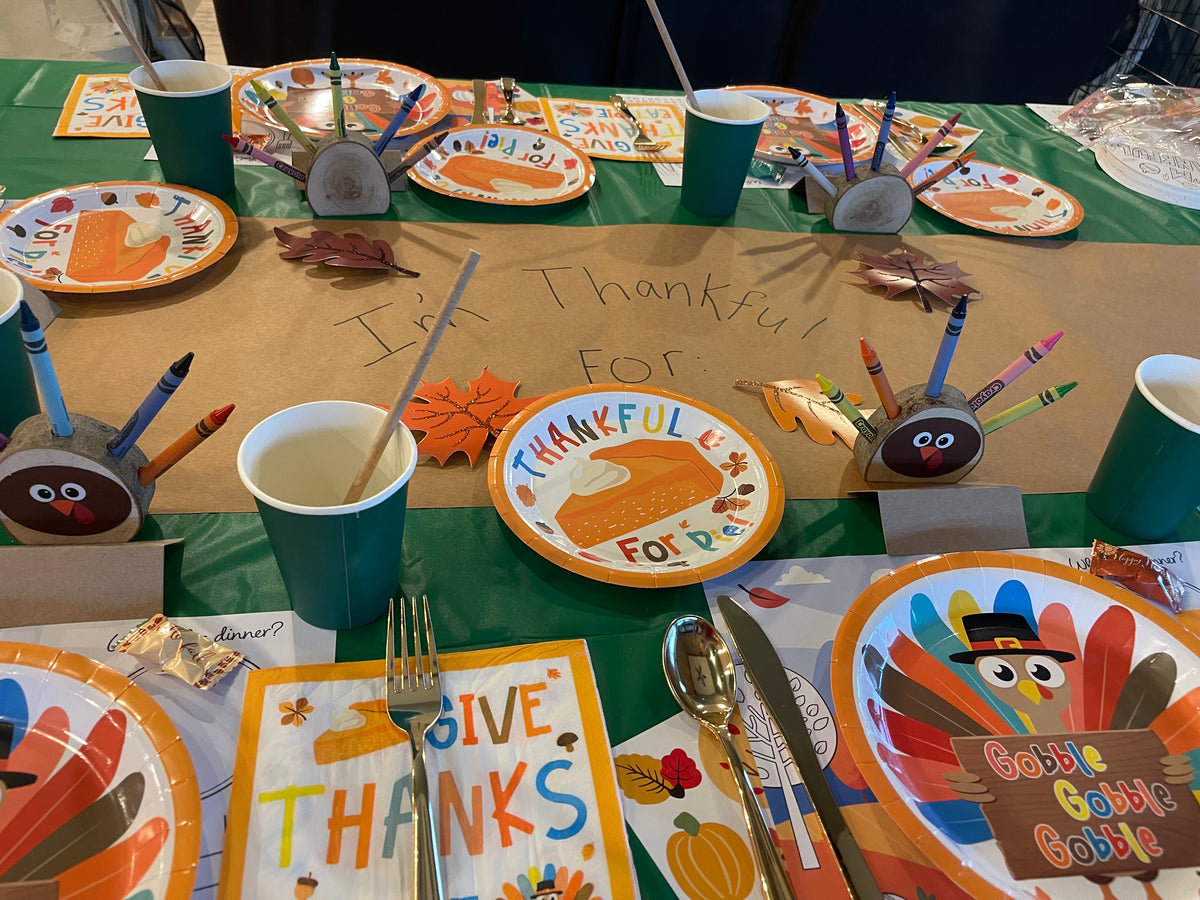 Kids Thanksgiving Table